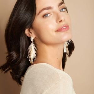 Kendra Scott Jasper Earrings Ivory/Gold –NWT!